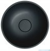 Omnires Shell M+ umywalka nablatowa Ø35 cm black lava mat SHELL350UNBLV